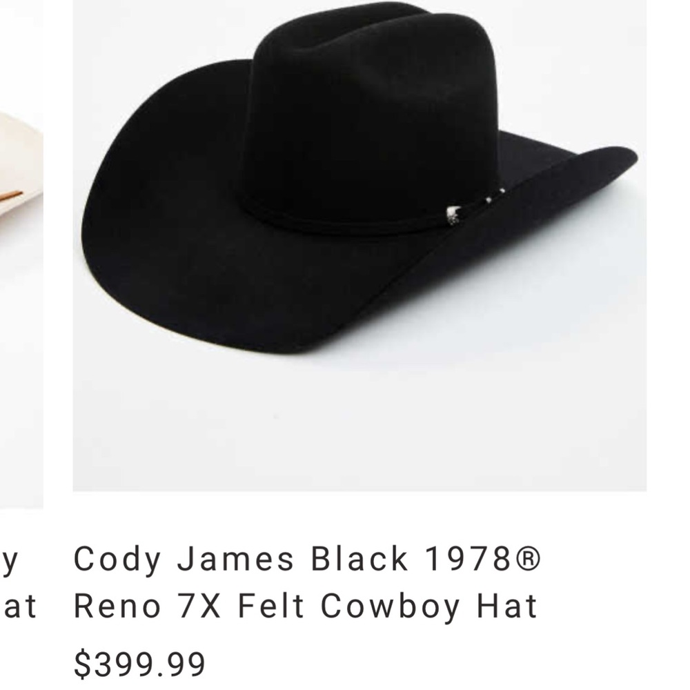 Felt cowboy hat with buckles